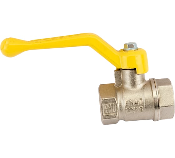 Шаровой кран для газа VALFEX 1/2" ВР/ВР рычаг, латунный никелированный 11Б27фтМ VF.271.NR3.012.Bir
