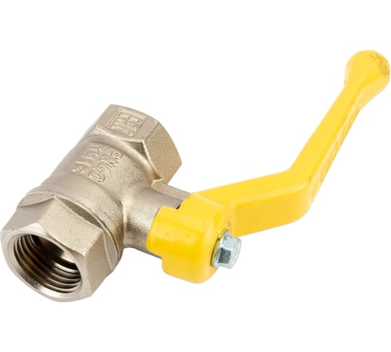 Шаровой кран для газа VALFEX 1/2" ВР/ВР рычаг, латунный никелированный 11Б27фтМ VF.271.NR3.012.Bir