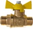 Шаровой кран для газа VALFEX 1/2" НР/НР ручка-бабочка, латунный 11Б27фтМ VF.279.LB3.012.Bir 1