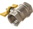 Шаровой кран для газа VALFEX 3/4" ВР/ВР бабочка, латунный никелированный 11Б27фтМ VF.277.NB3.034.Bir 2