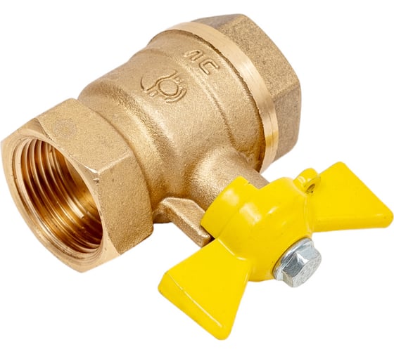 Шаровой кран для газа VALFEX 3/4" ВР/ВР ручка-бабочка, латунный 11Б27фтМ VF.277.LB3.034.Bir