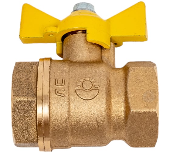 Шаровой кран для газа VALFEX 3/4" ВР/ВР ручка-бабочка, латунный 11Б27фтМ VF.277.LB3.034.Bir