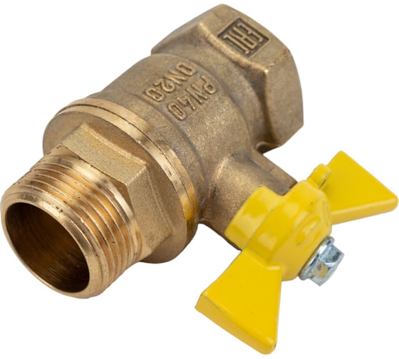 Шаровой кран для газа VALFEX 3/4" ВР/НР ручка-бабочка, латунный 11Б27фтМ VF.278.LB3.034.Bir