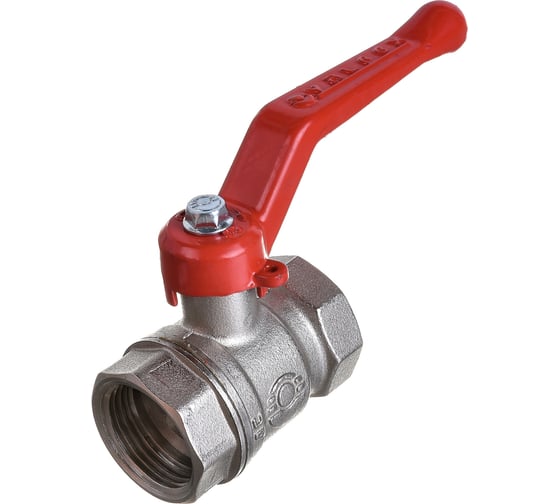 Шаровой кран для воды VALFEX OPTIMA латунный 3/4" ВР/ВР рычаг, никелированный 11Б27фт1М VF.214.NLR1.034.Bir