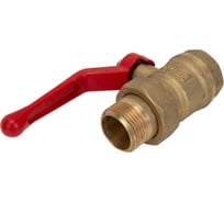 Кран шаровой латунный OPTIMA для воды 3/4" ВР/НР с рычагом, американка, серия 11Б27фт1М, артикул VF.225.L0R1.034.Bir, Valfex