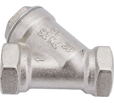 Сетчатый фильтр для газа VALFEX 3/4" ВР/ВР латунный под пломбу никелированный 46Б5фт VF.193.LN0.034.Bir