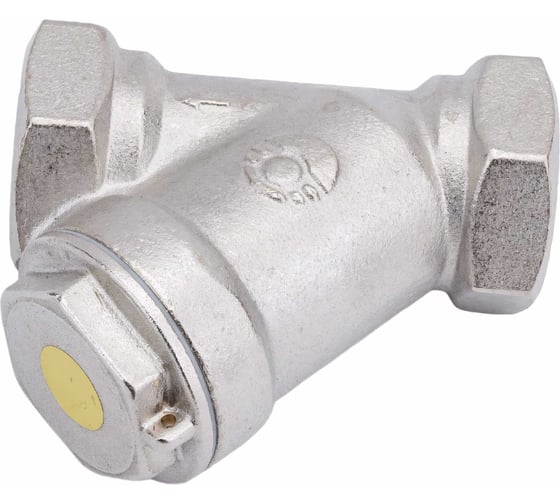 Сетчатый фильтр для газа VALFEX 3/4" ВР/ВР латунный под пломбу никелированный 46Б5фт VF.193.LN0.034.Bir