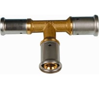 Переходный тройник HENCO уменьшенный с двух сторон, латунь пресс, 32x20x26 11P-322026