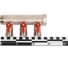 Коллектор HENCO 1" с красными шаровыми кранами, 3/4"НР евроконус, 1"-3xEK14,16,18,20 VB060503-ROOD 4