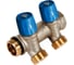 Коллектор HENCO VBS с синими вентилями, 3/4"НР под евроконус, 3/4" - 2xEK VBS050502-BL 1