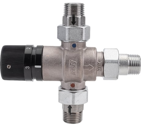 Термосмеситель с обрат.клапанами, 1/2", американки FAR FA 3956 12VR