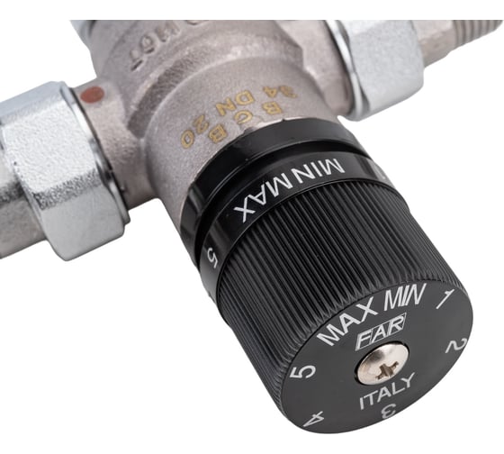 Термосмеситель с обрат.клапанами, 1/2", американки FAR FA 3956 12VR