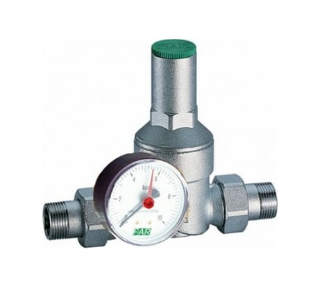 Редуктор FAR хром, 2" НР-НР, с манометром FA 2815 2