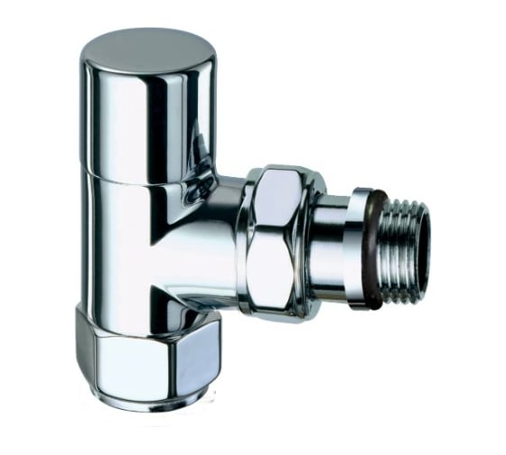 Запорный вентиль FAR угловой, гайка М24x19 серебро, 1/2" EPDM / аналог FL 0125 FL 0136 12P