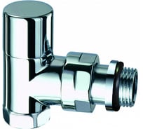 Запорный угловой вентиль FAR Top 1/2" ВР, серебро, с EPDM FL 0168 12P