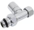 Запорный прямой вентиль FAR серебро, гайка М24x19, 1/2" EPDM FL 0205 12P 1