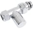 Запорный прямой вентиль FAR серебро, гайка М24x19, 1/2" EPDM FL 0205 12P 2