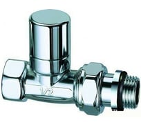Запорный прямой вентиль FAR 1/2"ВР, серебро, EPDM FL 0245 12P