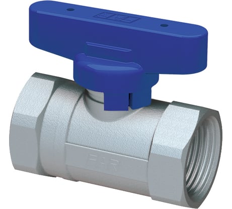 Хромированный шаровой кран FAR 3/4' ВР-ВР бабочка, синий FS 3036 34BC