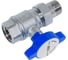 Шаровой кран FARс американкой, хром, 3/4", синяя ручка FS 3052 34B 2