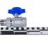 Шаровой кран FARс американкой, хром, 3/4", синяя ручка FS 3052 34B 3
