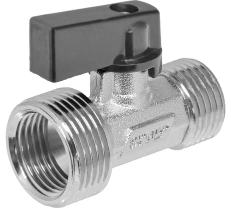 Шаровой кран-мини MPF 3/4" х 1/2" н/н, для стиральных/посудомоечных машин, доп резьба 1/2" в ИС.081187