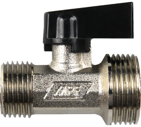 Шаровой кран-мини MPF 3/4" х 1/2" н/н, для стиральных/посудомоечных машин, доп резьба 1/2" в ИС.081187