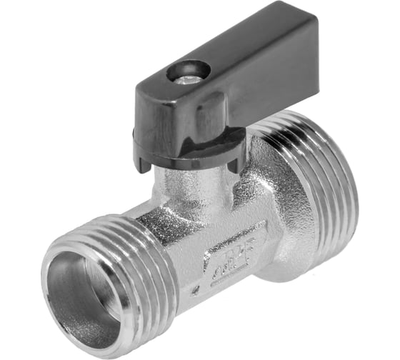 Шаровой кран-мини MPF 3/4" х 1/2" н/н, для стиральных/посудомоечных машин, доп резьба 1/2" в ИС.081187