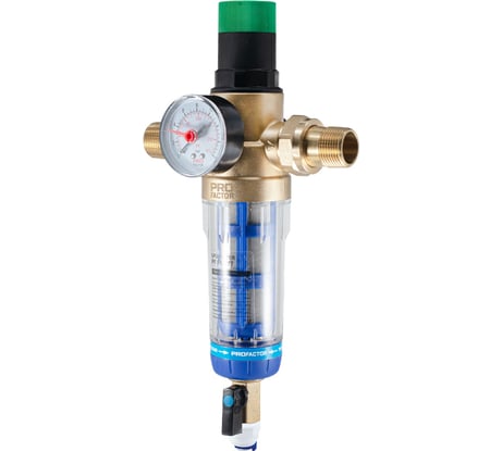 Фильтр с системой очистки и регулятором давления PROFACTOR 1/2"-3/4" PF FS 877