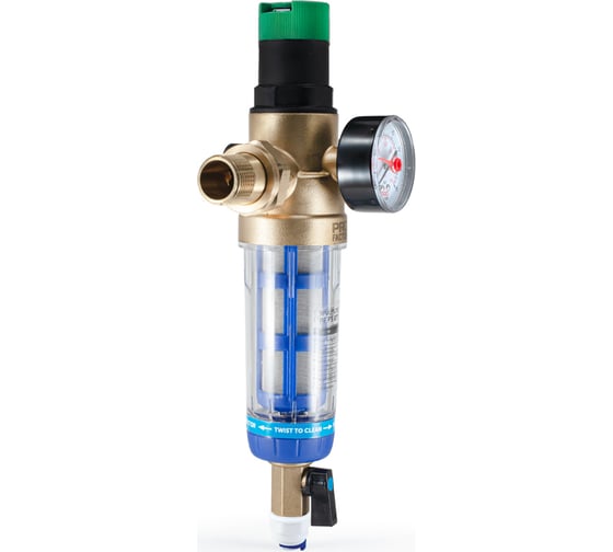 Фильтр с системой очистки и регулятором давления PROFACTOR 1/2"-3/4" PF FS 877