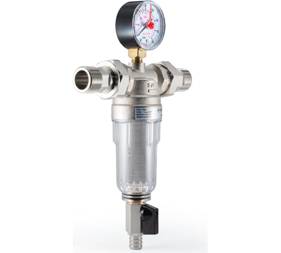 Фильтр промывной с манометром для холодной воды PROFACTOR 3/4" PF FS 238.20G
