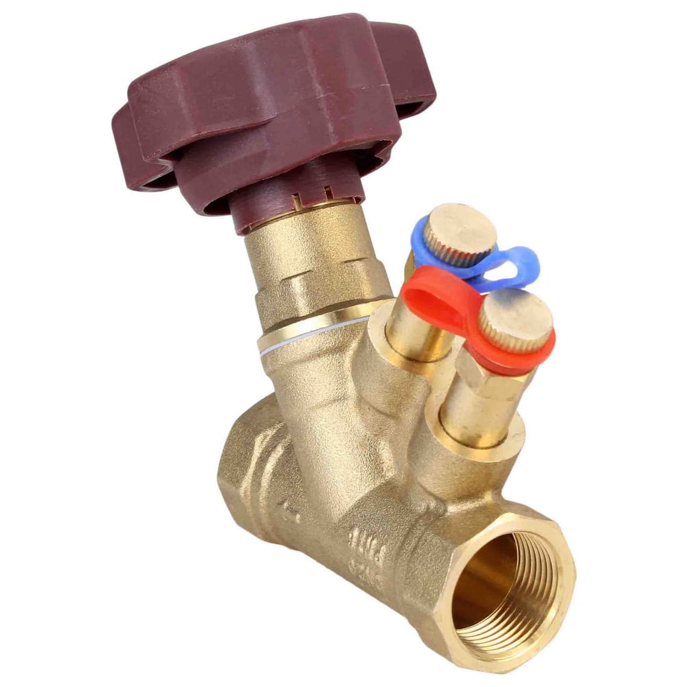 Балансировочный латунный клапан DN.ru КБЛР-025-16 Ду25 Ру16, L=88 мм ...