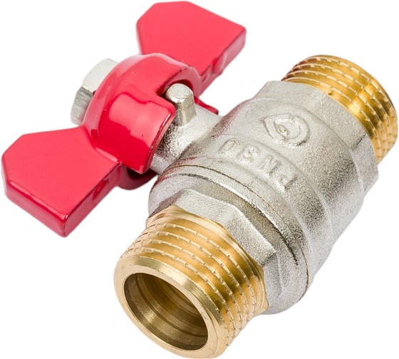 Шаровой кран AV Engineering 1/2" PN30 с наружной резьбой бабочка AVE142012