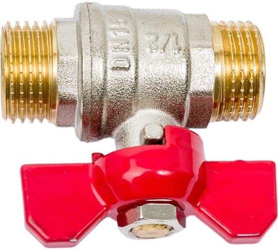 Шаровой кран AV Engineering 1/2" PN30 с наружной резьбой бабочка AVE142012