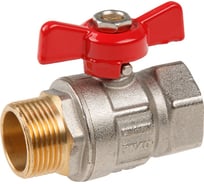 Шаровой кран AV Engineering 3/4" PN40 с внутренней-наружной резьбой, бабочка AVE093034