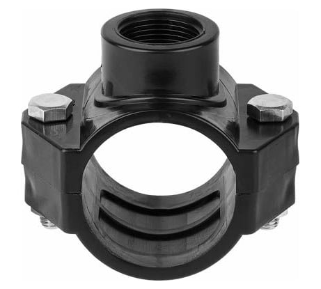 Хомут-врезка AV Engineering ПНД 50x3/4" с внутренней резьбой AVE1005034