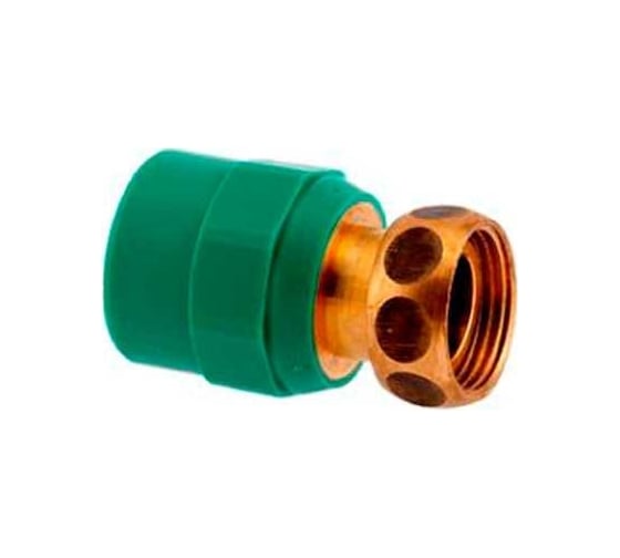 Муфта полипропиленовая зеленая переходник с накидной гайкой - 20x3/4 ВР Banninger 7R5106A011