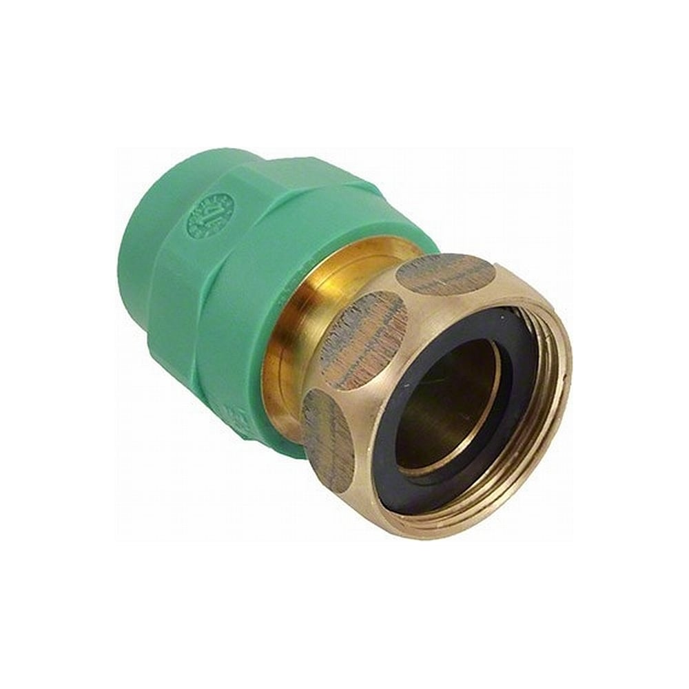 Муфта BANNINGER полипропиленовая, зеленая, переходник с накидной гайкой ...