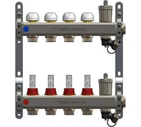Коллекторная группа Tiemme 11 отводов 1" с расходомерами, нержавеющая сталь 3920137 / 3855XJ