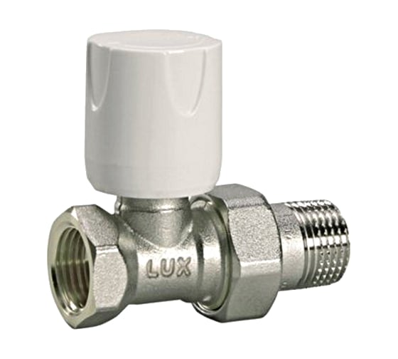 Вентиль регулирующий линейный (1/2") для радиаторов Luxor 11222100 1