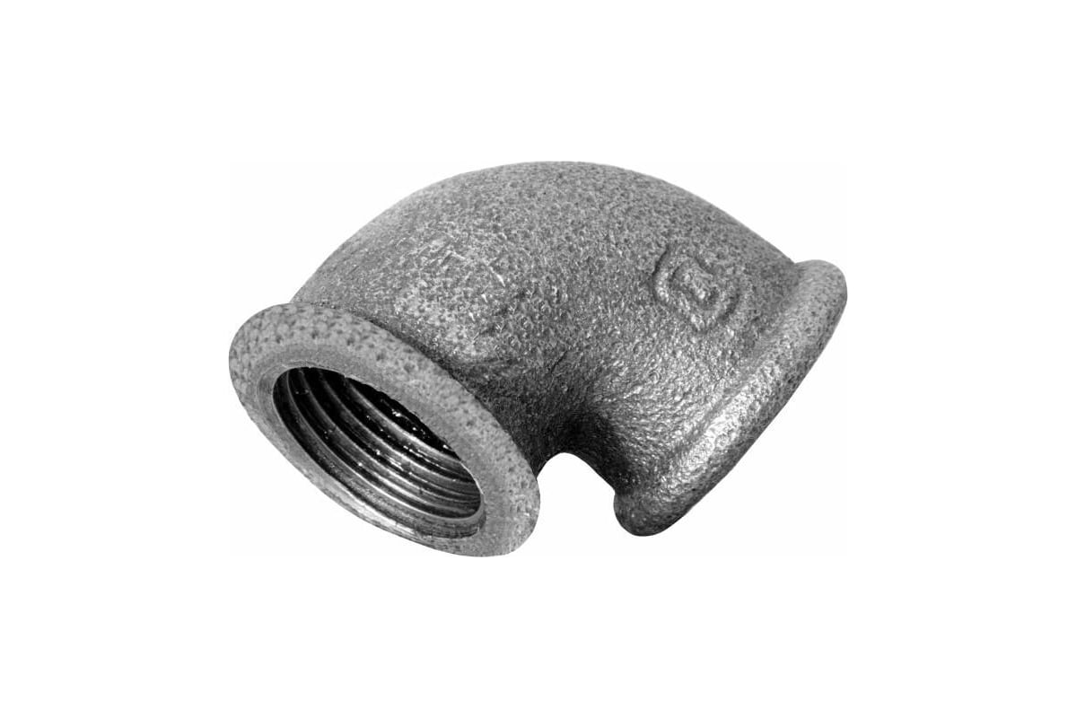 Угольник СВК чугунный резьбовой, оцинкованная, внутр. резьба, 90 ...