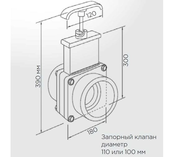 Шиберная задвижка SFA DN50