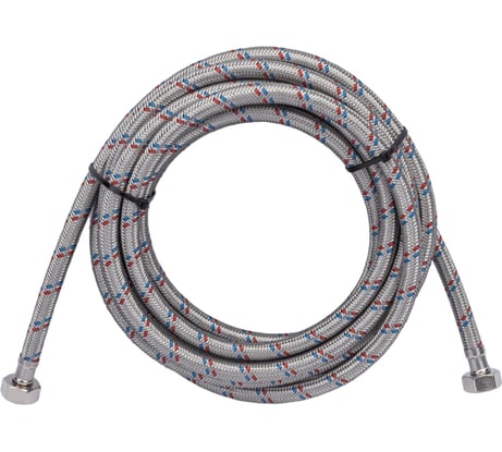 Гибкая подводка для воды ELKA (оплетка нерж. сталь) 1/2, вр/вр, 500см EL.LK.101.33.0500