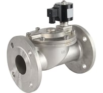 Клапан электромагнитный соленоидный двухходовой DN.ru VSF-601E-PU-NC Ду65 Ру10 24В DC D130-01049