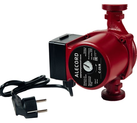 Циркуляционный насос ALECORD C-25/8 с кабелем 4640130924225