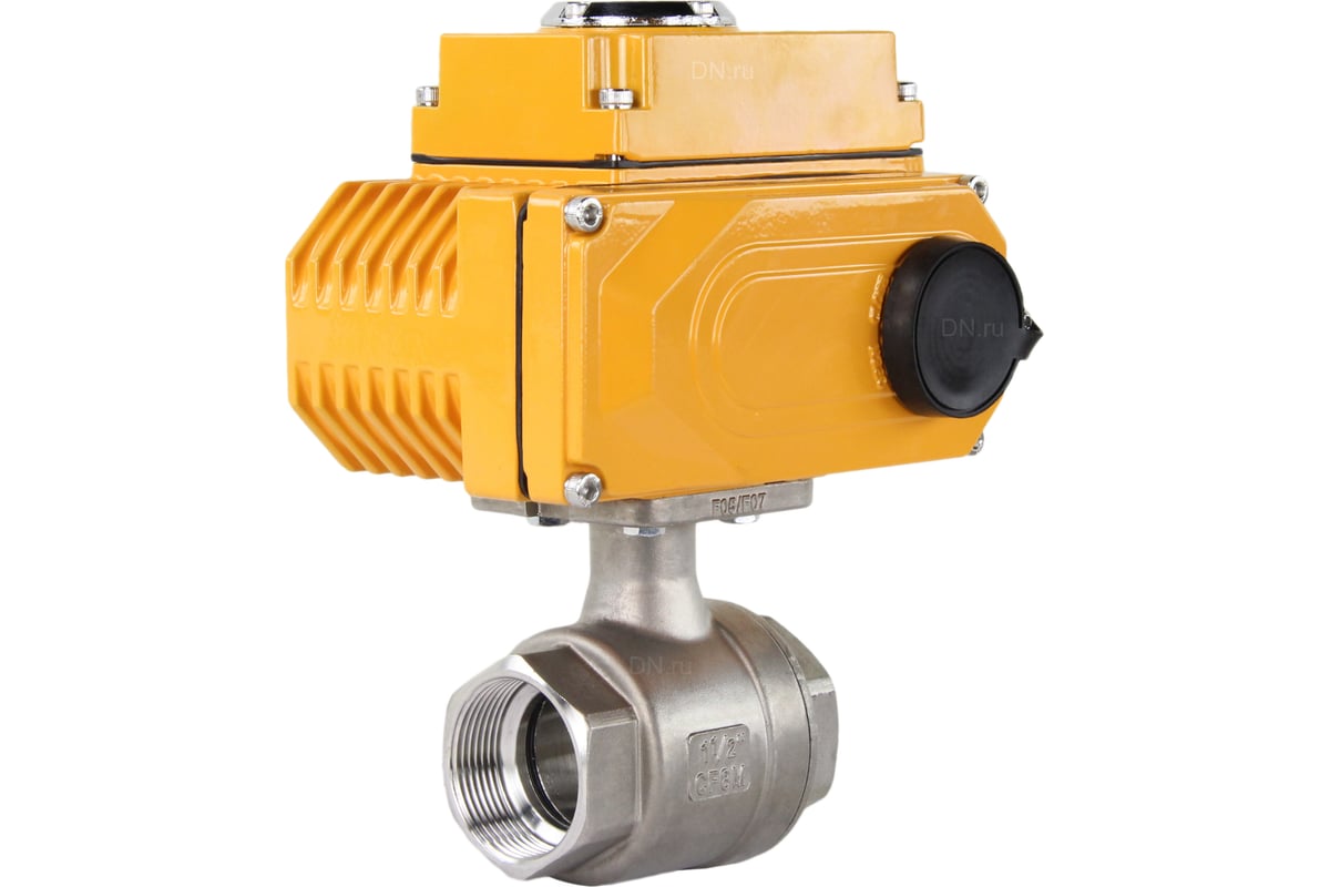 Кран DN.ru КШМП-ISO Ду25 Ру63 SS316 с электроприводом четвертьоборотным ...