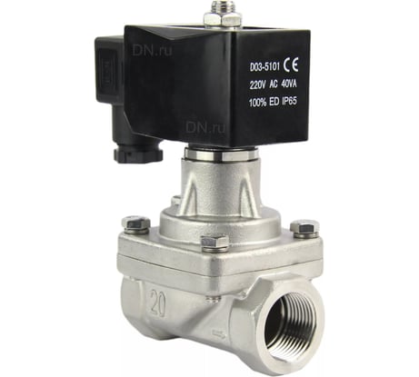 Электромагнитный клапан DN.ru VS2W-701P-Z-NC Ду50 Ру5 сталь 24В DC D130-01209