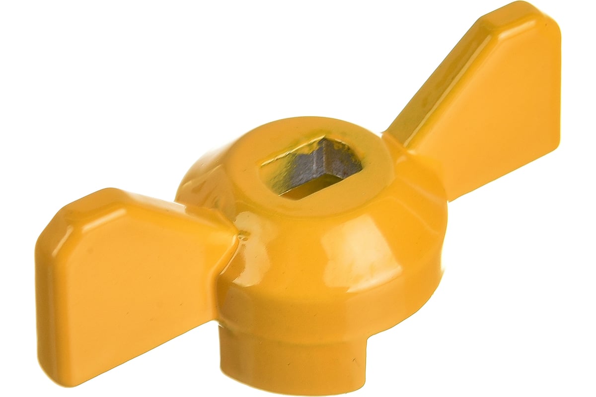 Ручка-бабочка для крана MasterProf желтая, 1/2"-3/4" ИС.131525 ...