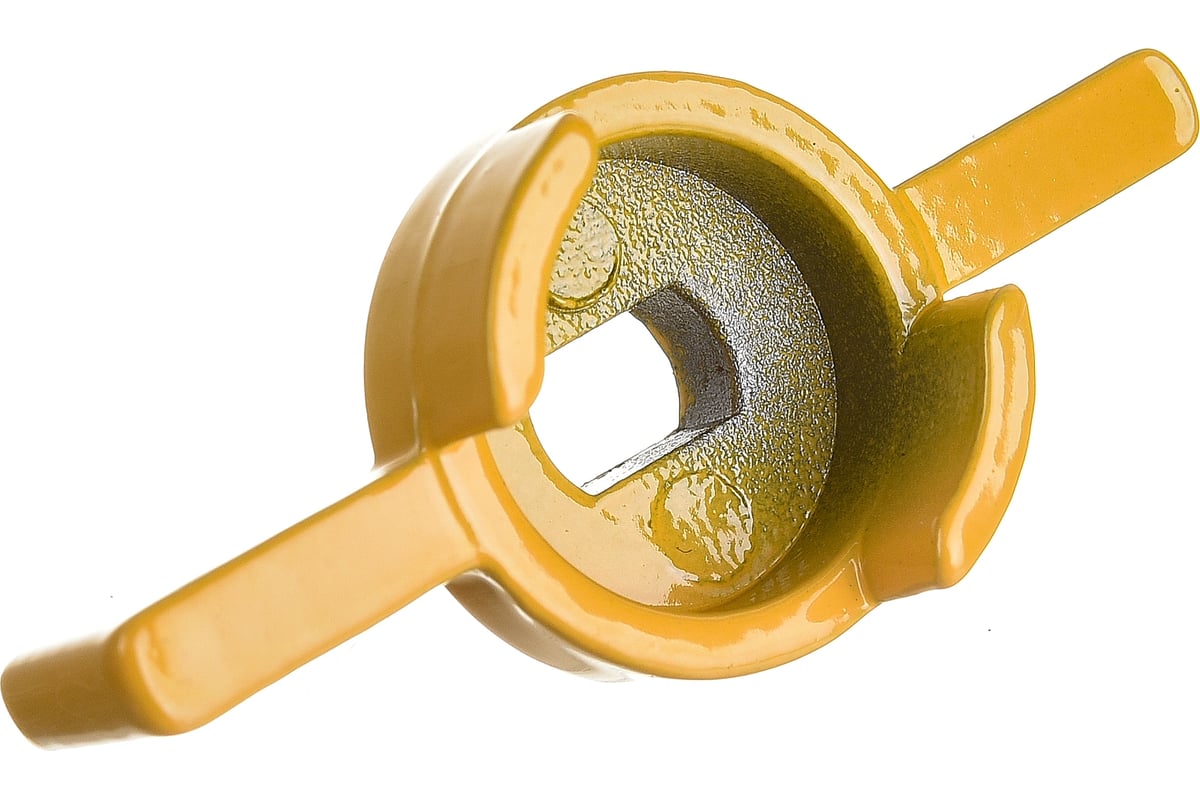 Ручка-бабочка для крана MasterProf желтая, 1/2"-3/4" ИС.131525 ...