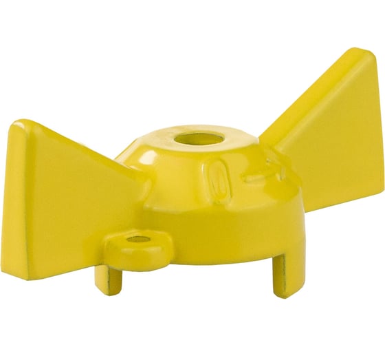 Ручка-бабочка для крана MasterProf желтая, 1/2"-3/4" ИС.131525 1